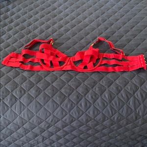 Red BDSM style Bra (Unlined)